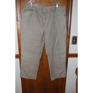 Duluth Trading Pants Tan mens 46 X 30 Heavy Canvas 5 Pocket Pants